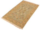 handmade Transitional Design Blue Ivory Hand Knotted RECTANGLE 100% WOOL area rug 3x5